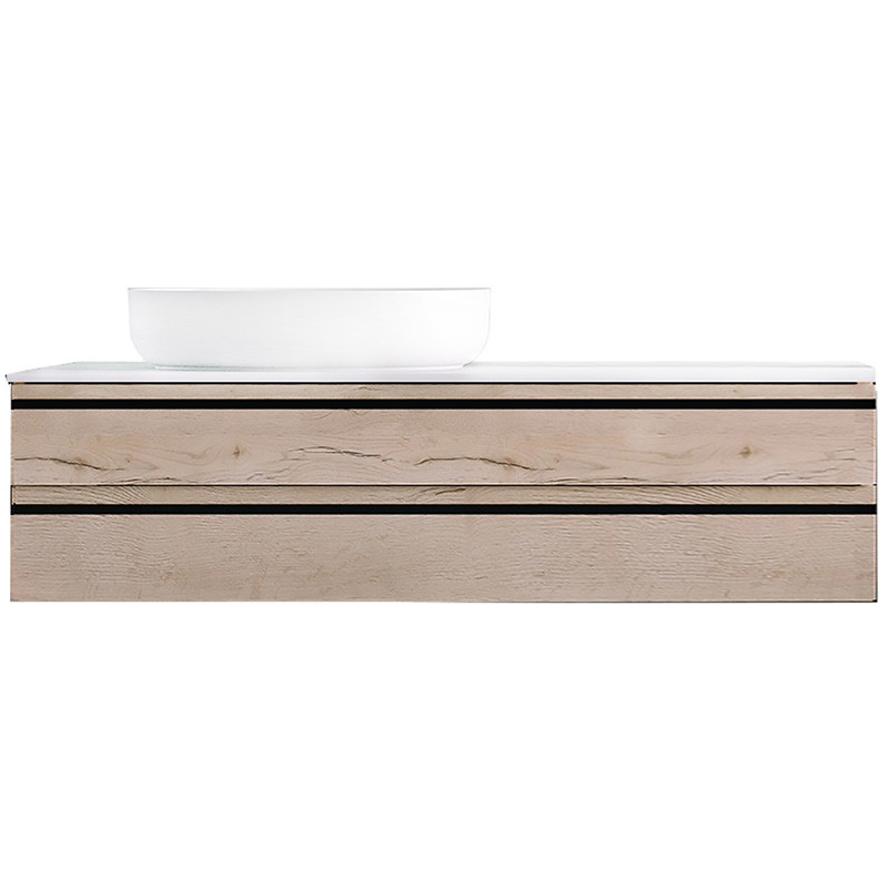 Mobilier suspendat, Kolpasan, Alexis, pentru lavoar pe blat 120 cm, Craft Wood - 1 | YEO