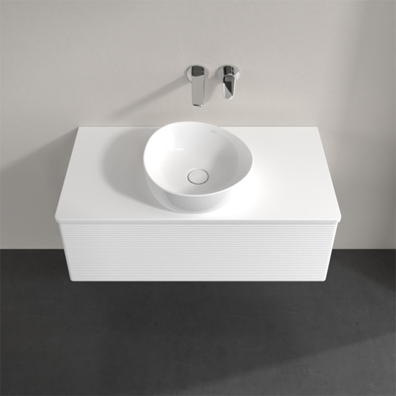 Mobilier suspendat pentru lavoar, Villeroy & Boch, Antao, 100 cm, alb mat - 3 | YEO