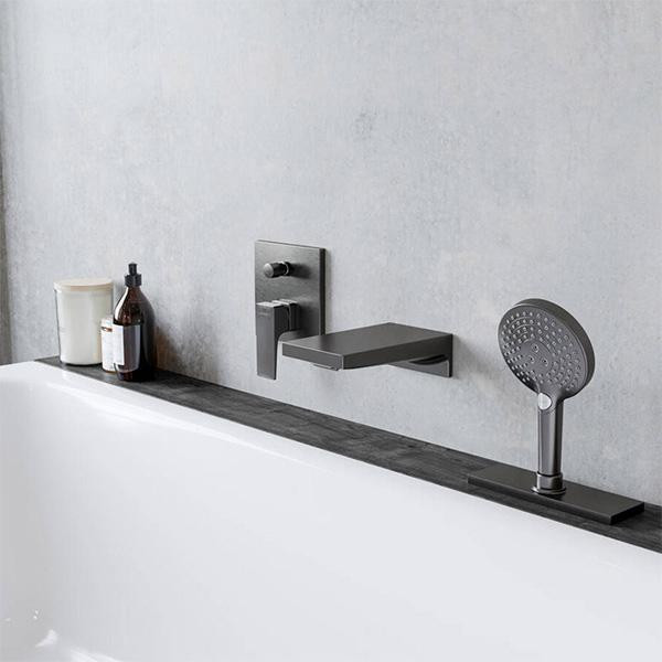 Para de dus, Hansgrohe, Raindance Select S, 3 jeturi, Negru mat - 1 | YEO