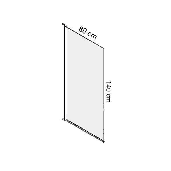 Paravan de cada Mediterraneo, Standard, pivotant dintr-o bucata, 80 x 140 cm - 2 | YEO