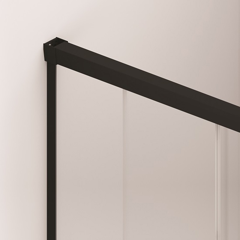 Perete lateral Ronal SanSwiss, Cadura 80, negru mat - 2 | YEO