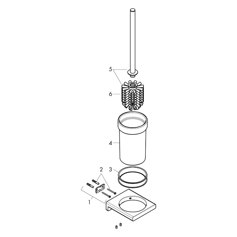 Portperie, Hansgrohe, AddStoris, negru periat - 1 | YEO