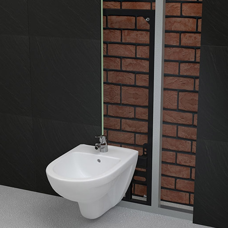Rama de montaj Alcadrain, pentru bideu suspendat, set de fixare inclus, h 85 cm - 2 | YEO