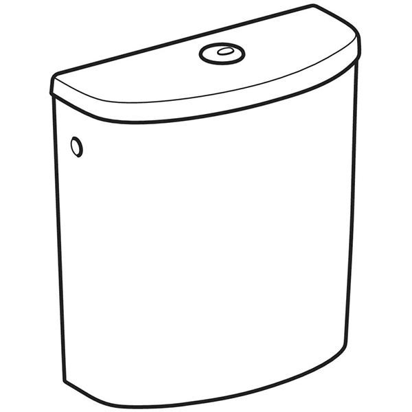 Rezervor vas WC, Geberit, Selnova, alb - 1 | YEO