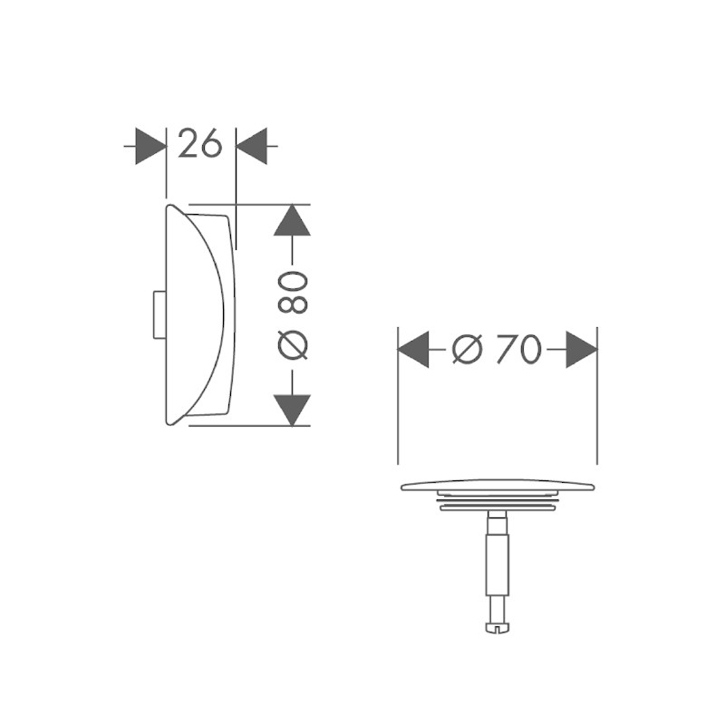 Set de ornamente, Hansgrohe, pentru instalatiile de cada Flexaplus, auriu - 2 | YEO