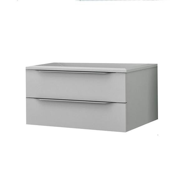 Set mobilier suspendat si lavoar Kolpasan, Tara, 110 cm, alb mat - 1 | YEO