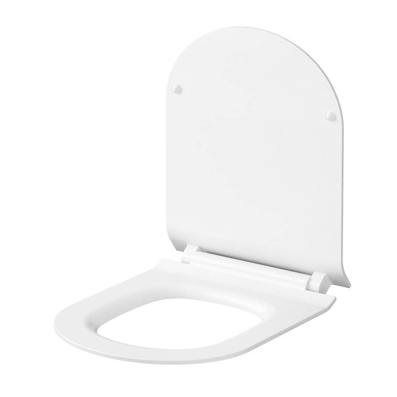 Set vas wc suspendat, Cersanit, City, oval, capac cu soft close si quick release, alb - 2 | YEO
