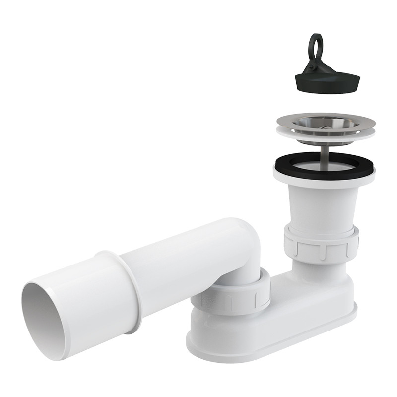 Sifon pentru cădiță, Alcadrain, cu ventil