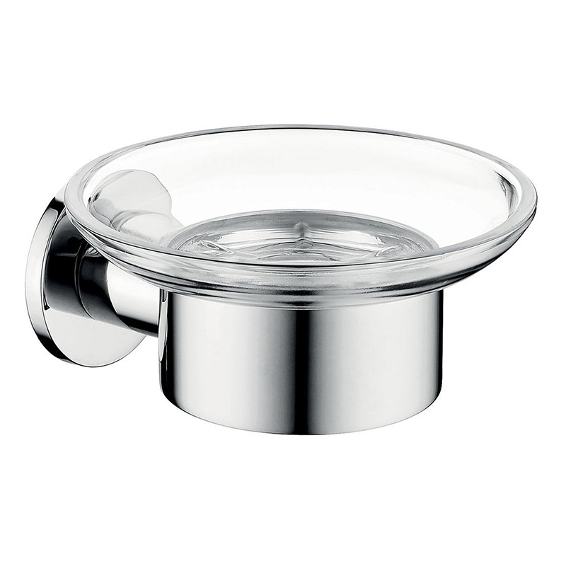 Suport sapun, Ferro, Smile, din sticla, crom