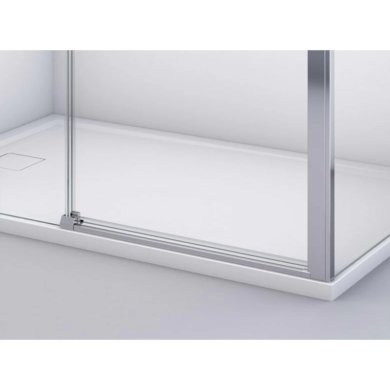 Ușă culisantă 2 piese Ronal SanSwiss, Divera 100 cm, crom - 3 | YEO