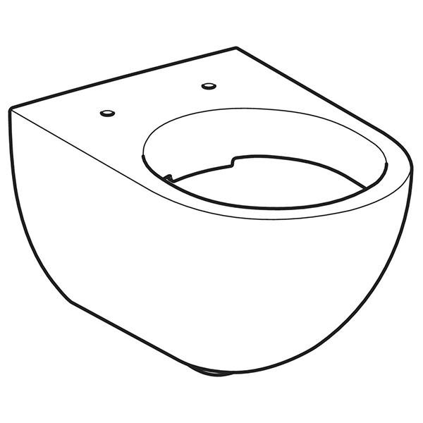 Vas WC suspendat Geberit, Acanto, rimfree, alb - 1 | YEO