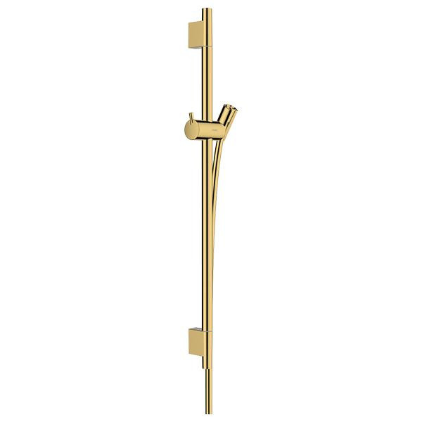 Bara de dus, Hansgrohe, Unica S Puro, cu furtun, 65 cm, auriu lucios
