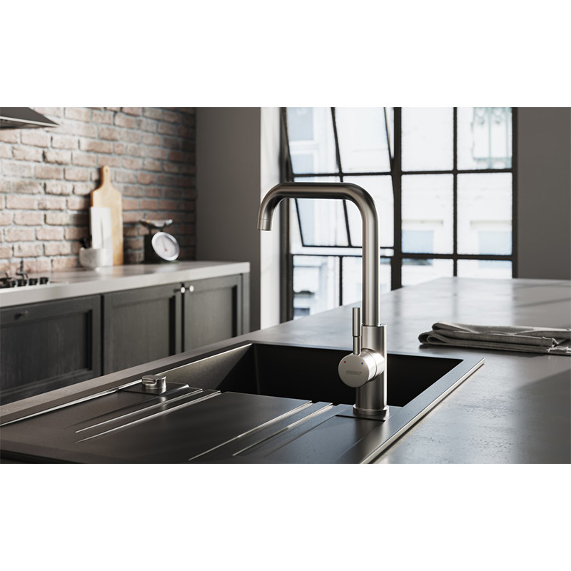 Baterie de bucatarie, Ferro, Camiro, cu pipa inalta, inox - 2 | YEO