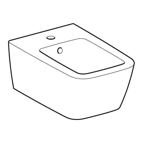 Bideu suspendat Geberit, iCon Square, alb - 3 | YEO