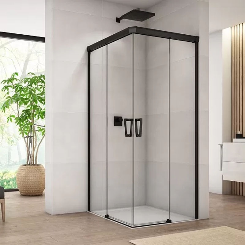 Cabină de duș Ronal SanSwiss, Cadura, 100 x h200, cu acces pe colț, prindere pe stânga - 2 | YEO