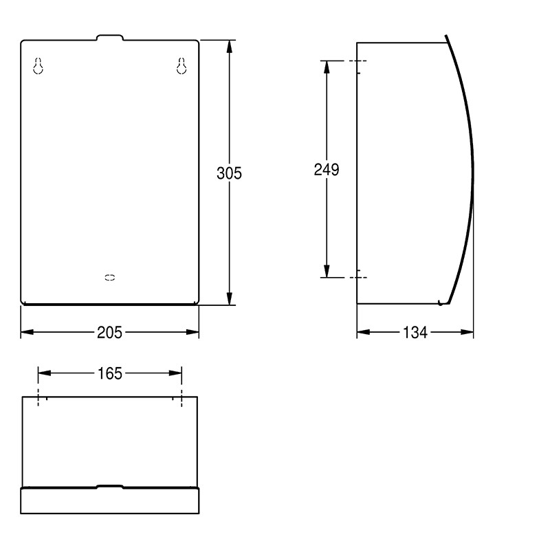 Coș de gunoi igienic, KWC, Stratos, 3,4 L, inox - 1 | YEO