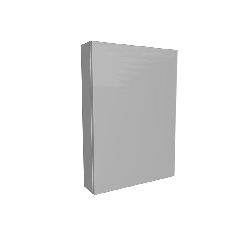 Dulap suspendat cu oglindă, Kolpasan, Naomi, cu 1 ușă, 50 cm, dark concrete - 3 | YEO