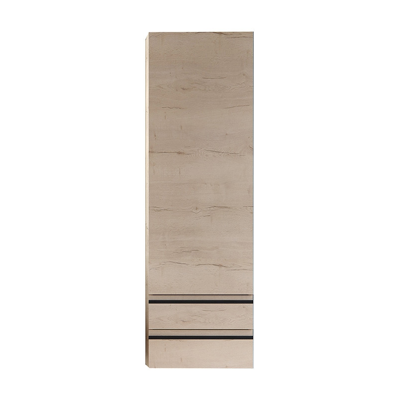 Dulap suspendat, Kolpasan, Alexis, cu 1 usa si 2 sertare, h146 cm, craft wood - 2 | YEO
