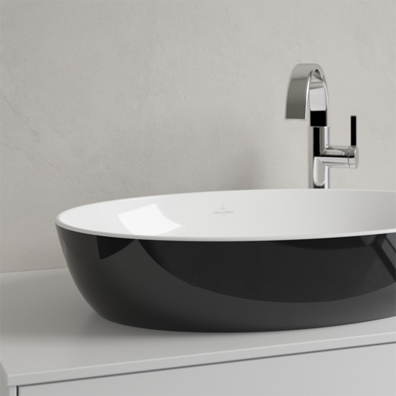 Lavoar pe blat, Villeroy & Boch, Artis, oval, 61 cm, coal black - 3 | YEO