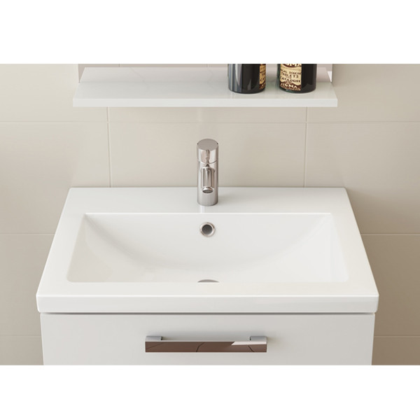 Lavoar pentru mobilier Cersanit, Como, 80 cm, alb - 1 | YEO