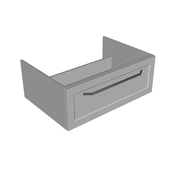 Masca cu blat pentru lavoar, Kolpasan, Blanche, 75 cm, alb mat - 3 | YEO