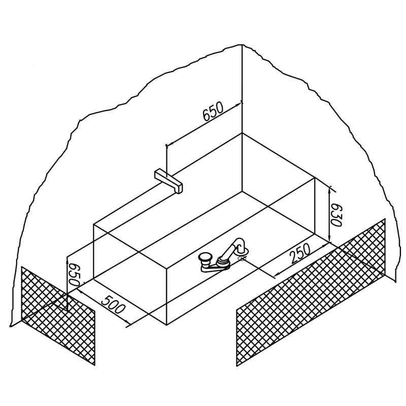Masca frontala, Kolpasan, pentru cada Betty, 130 cm, alb - 1 | YEO