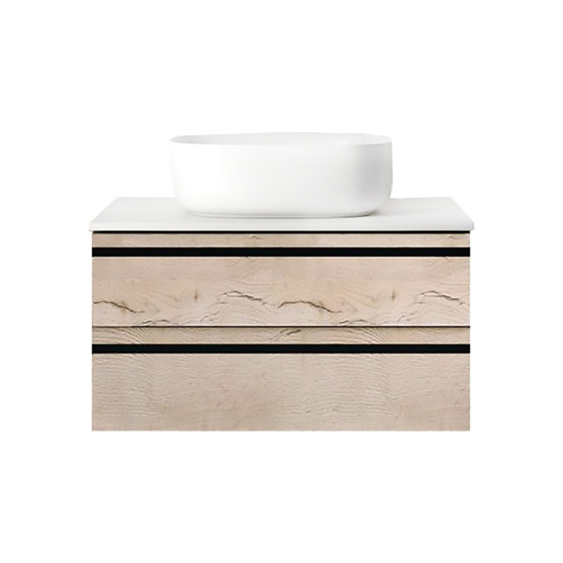 Mobilier suspendat Kolpasan, Alexis, pentru lavoar pe blat, 60 cm, Craft Wood - 1 | YEO