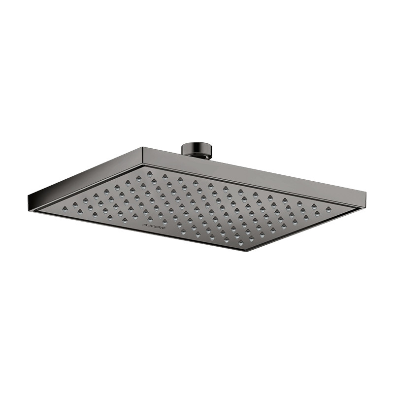 Pălărie de duș, Axor, ShowerSolution 1 jet, 24,5 x 18,5 cm, negru cromat lucios, 35373330