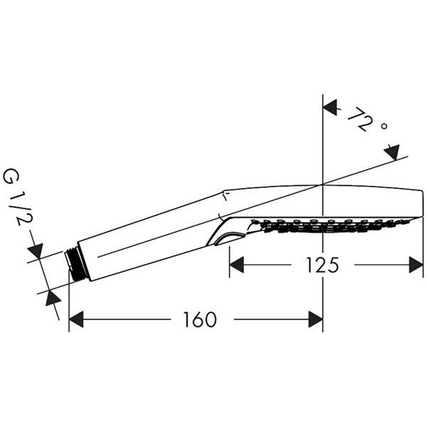 Para de dus, Hansgrohe, Raindance Select S 120, 3 jeturi, auriu lucios - 2 | YEO