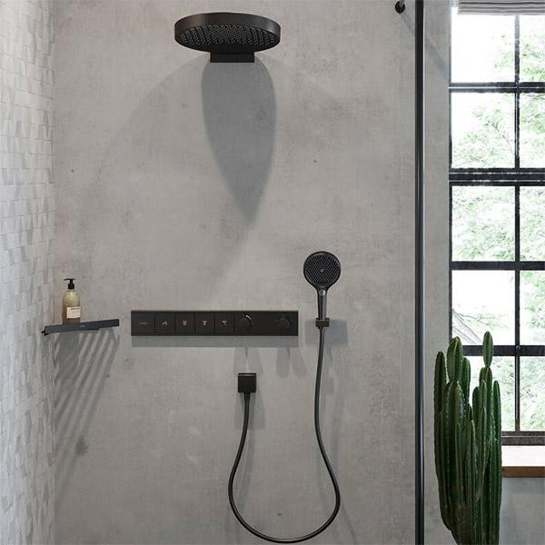 Para de dus, Hansgrohe, Rainfinity 130, 3 jeturi, negru mat - 2 | YEO