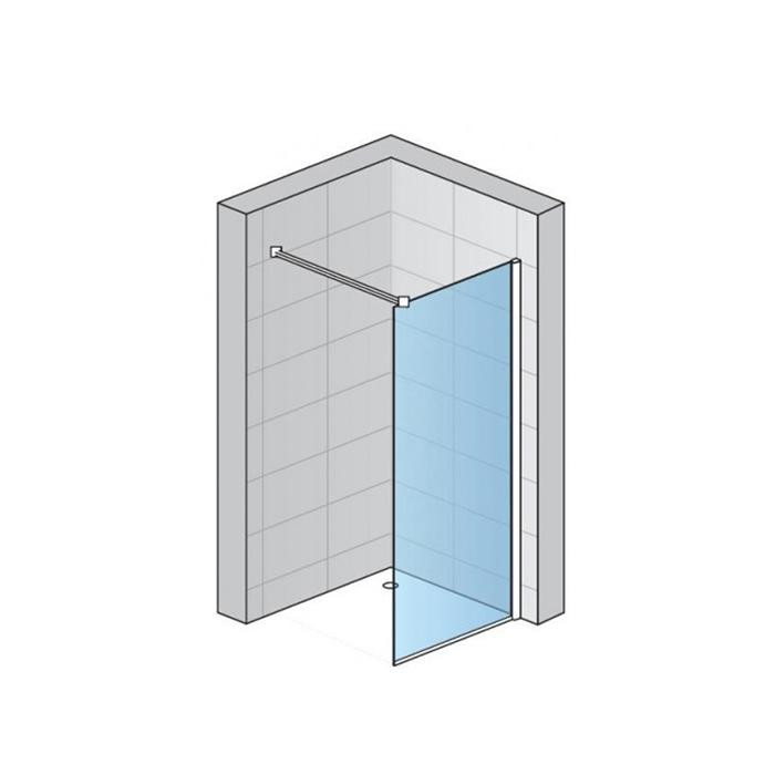 Paravan de dus Walk In SanSwiss, Easy, 140 x 200 cm , crom - 1 | YEO