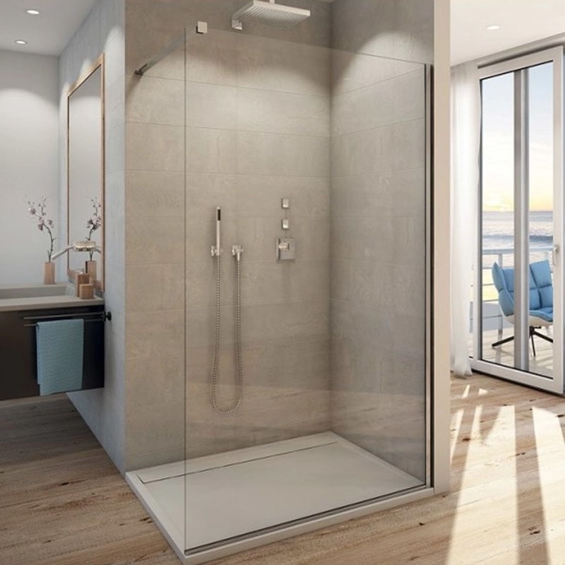 Paravan duș Walk-In Ronal SanSwiss, Easy 150 cm, crom - 2 | YEO