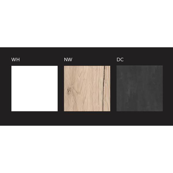Set mobilier si lavoar suspendat Kolpasan, Naomi, cu 2 sertare, 50 cm, natural wood - 1 | YEO