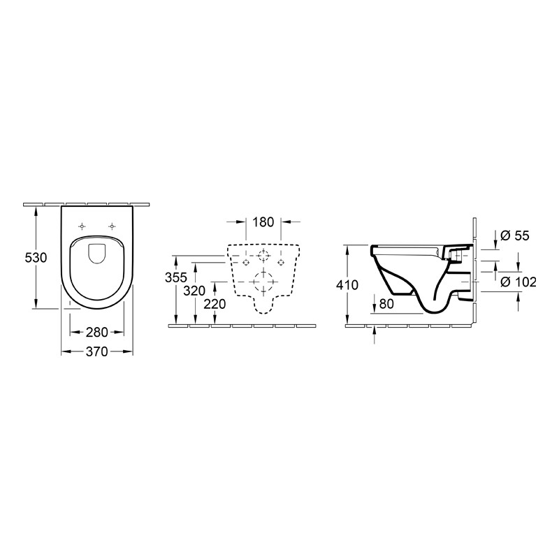 Set vas WC suspendat, Villeroy & Boch, Architectura, cu ramă de montaj și rezervor ViConnect Pro și clapetă de acționare albă - 3 | YEO