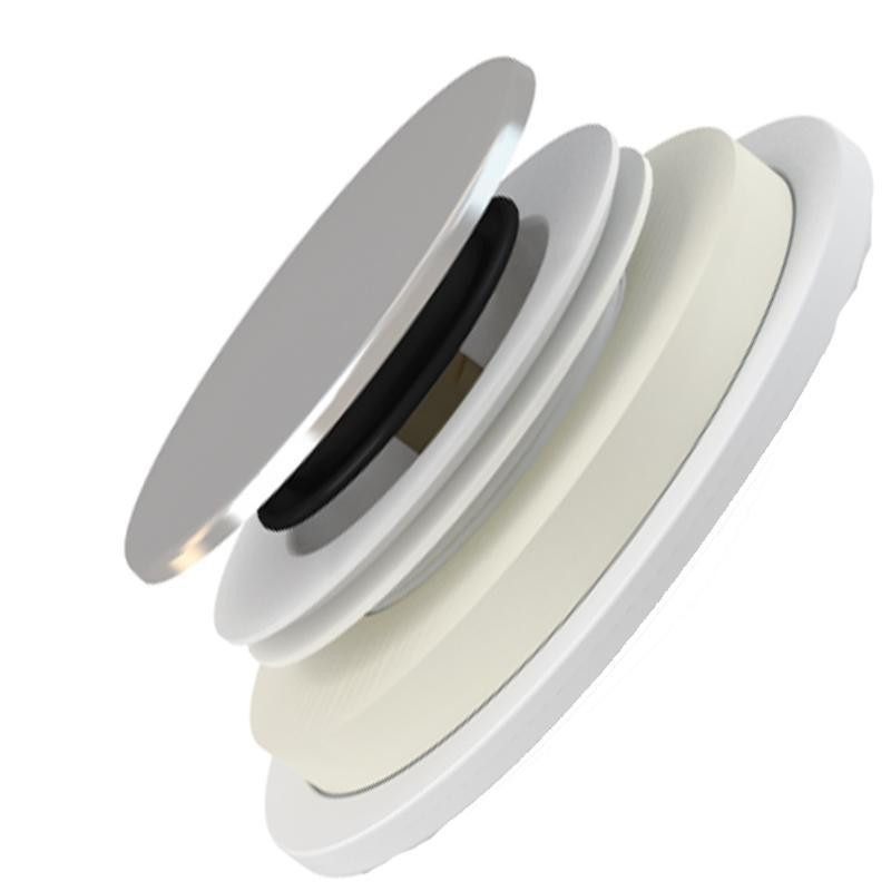 Sifon cadita dus Alcadrain, cu inaltime mare, click-clack, Ø50, crom - 1 | YEO