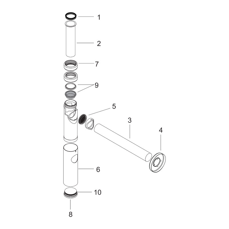 Sifon de lavoar, Hansgrohe, alb mat - 2 | YEO