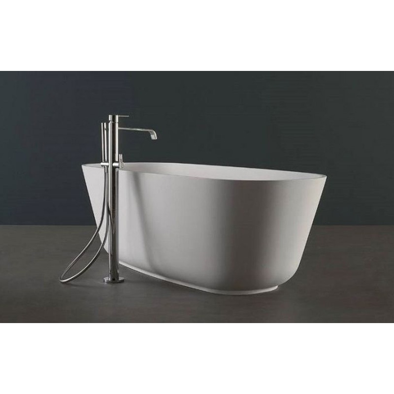Baterie de cadă stativă Hansgrohe, Metris, h 97.4 cm, cu duș de mână crom - 1 | YEO