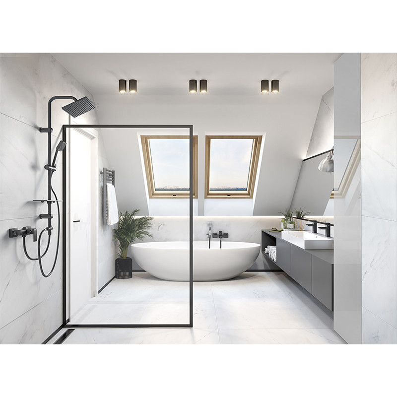 Baterie lavoar, Ferro, Zicco, negru mat - 1 | YEO