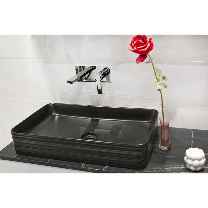 Blat pentru lavoar Cersanit, Larga 120 cm, negru marmorat - 1 | YEO