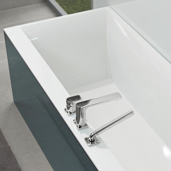 Cada dreptunghiulara Villeroy & Boch, Squaro Edge, pentru inzidire, 190 x 90 cm, alb alpin - 3 | YEO