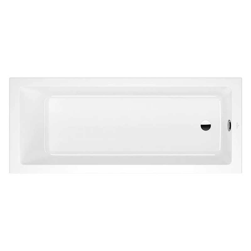 Cada dreptunghiulara, Villeroy & Boch, Targa Plus Solo, 170 x 70 cm, cu set de picioare alb alpin