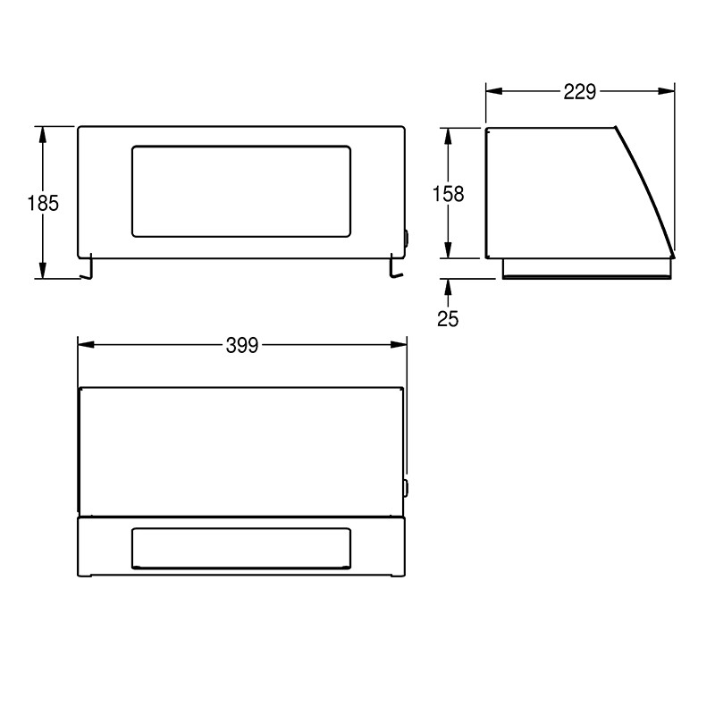 Capac pentru coșul de gunoi, KWC, Stratos, inox - 1 | YEO