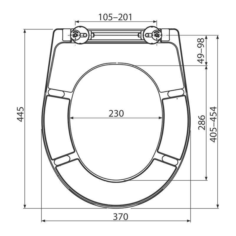 Capac WC, Alcadrain, universal, duroplast, alb - 1 | YEO