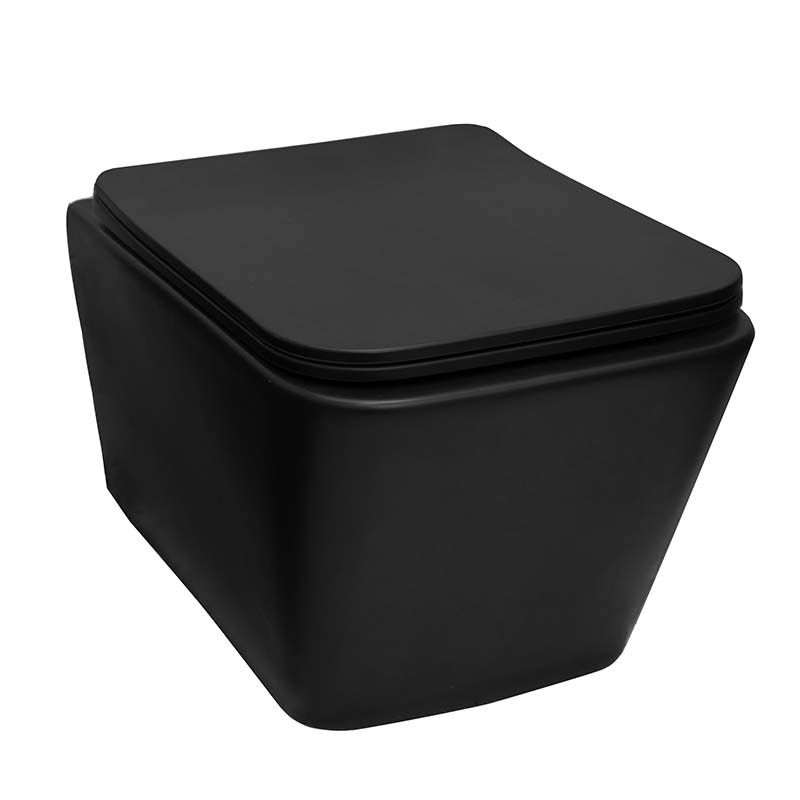 Capac WC Fluminia, Paris, Slim, Soft Close, Quick Release, negru mat - 1 | YEO