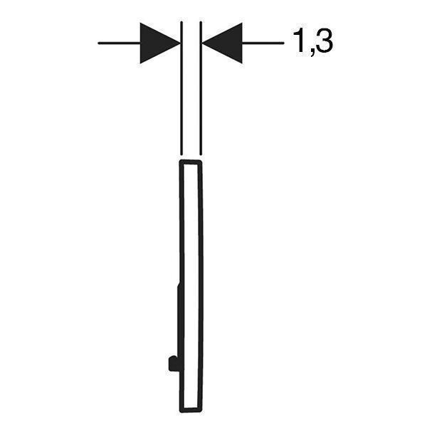 Clapeta de actionare, Geberit, Sigma01, crom mat - 3 | YEO