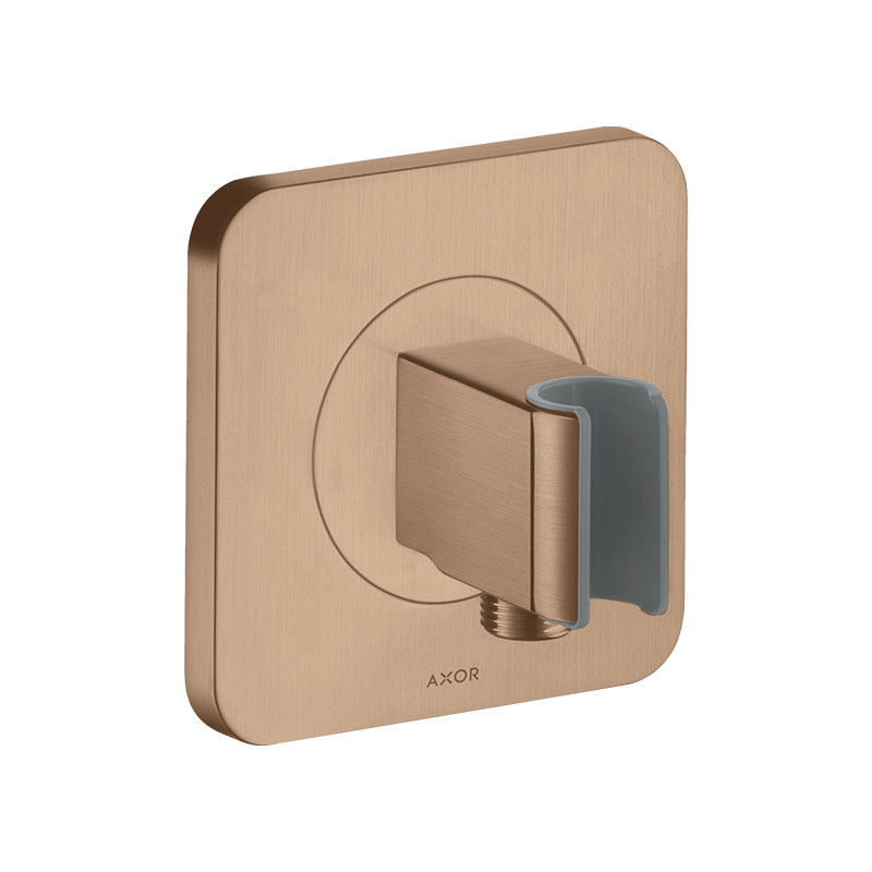 Cot racord, Axor, Citterio E, cu suport pentru pară de duș, rosu-auriu periat, 36724310