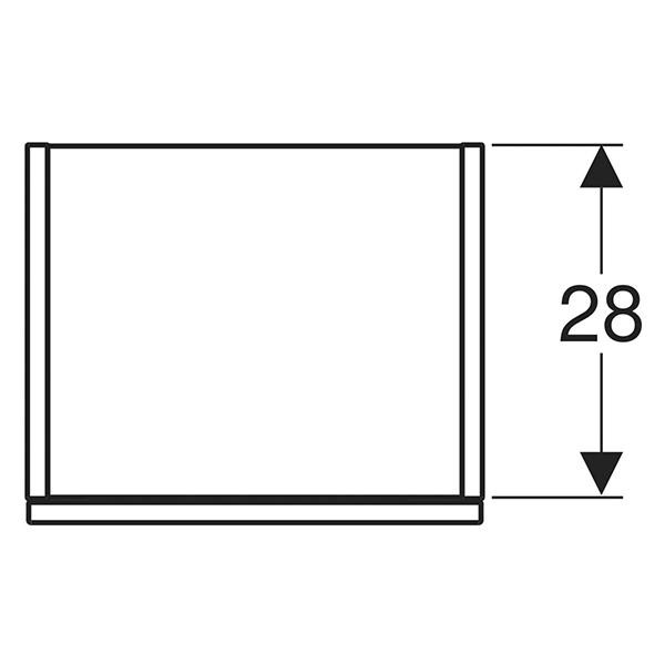 Dulap inalt suspendat, Geberit, Smyle Square, 118 cm, lava mat - 3 | YEO