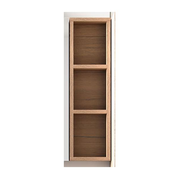 Dulapior suspendat deschis, Kolpasan, Naomi, 2 polite, natural wood - 1 | YEO