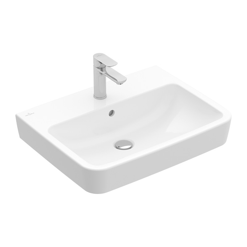 Lavoar suspendat, Villeroy & Boch, O.Novo, dreptunghiular, 55 cm, alb