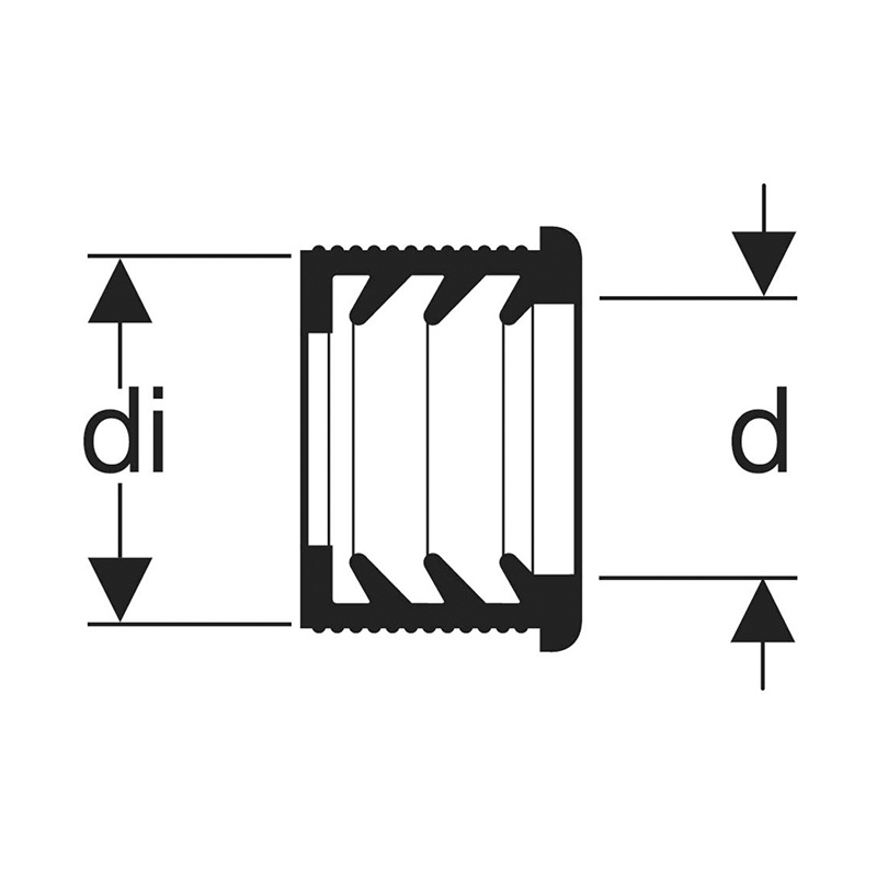 Mufă, Geberit, pentru lavoare și bideuri, d 40 mm/di 50 mm - 1 | YEO